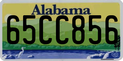 AL license plate 65CC856