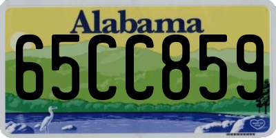 AL license plate 65CC859