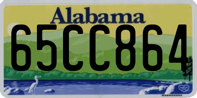 AL license plate 65CC864