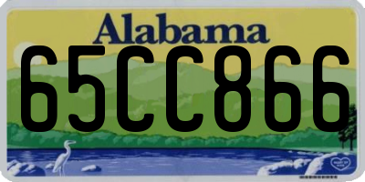AL license plate 65CC866