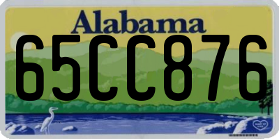 AL license plate 65CC876
