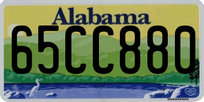 AL license plate 65CC880