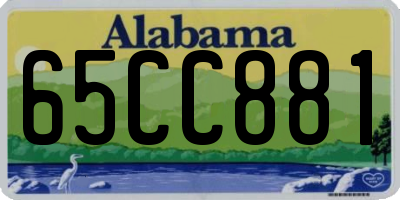 AL license plate 65CC881