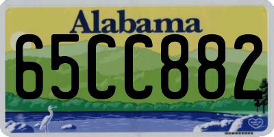 AL license plate 65CC882