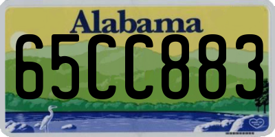 AL license plate 65CC883
