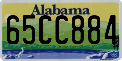AL license plate 65CC884