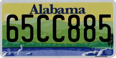AL license plate 65CC885