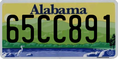 AL license plate 65CC891