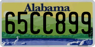AL license plate 65CC899