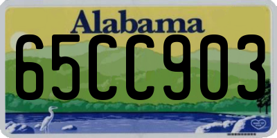 AL license plate 65CC903