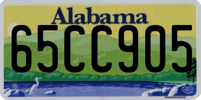 AL license plate 65CC905