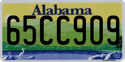 AL license plate 65CC909