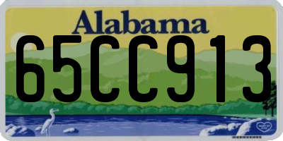AL license plate 65CC913
