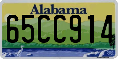 AL license plate 65CC914