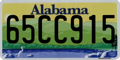 AL license plate 65CC915
