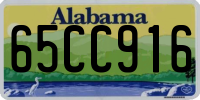 AL license plate 65CC916