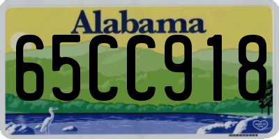 AL license plate 65CC918
