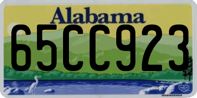 AL license plate 65CC923