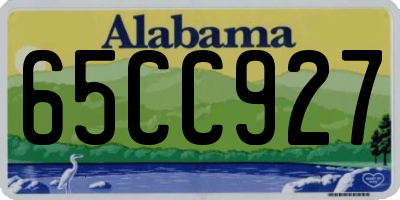 AL license plate 65CC927
