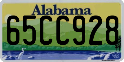 AL license plate 65CC928