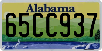 AL license plate 65CC937
