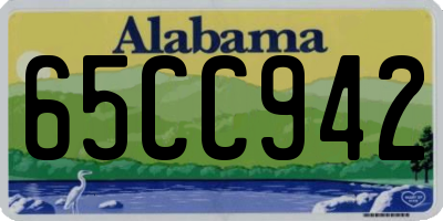 AL license plate 65CC942