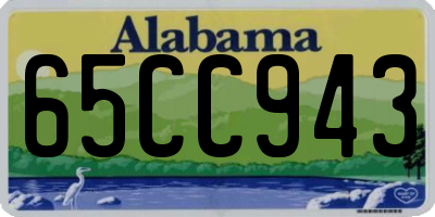 AL license plate 65CC943
