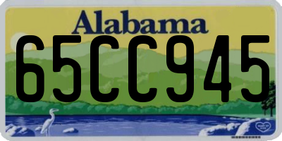 AL license plate 65CC945
