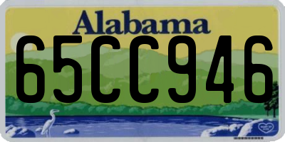 AL license plate 65CC946