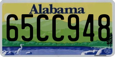 AL license plate 65CC948