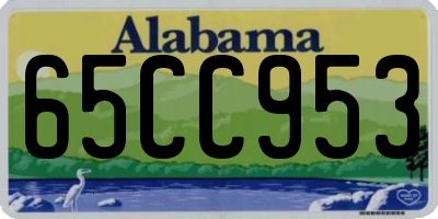 AL license plate 65CC953