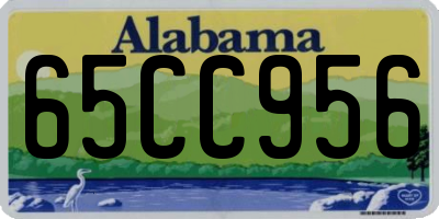 AL license plate 65CC956