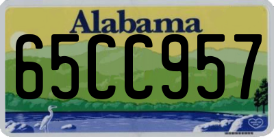 AL license plate 65CC957