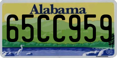 AL license plate 65CC959