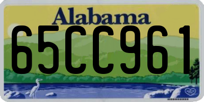 AL license plate 65CC961