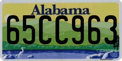 AL license plate 65CC963