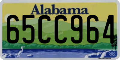 AL license plate 65CC964