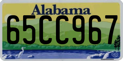 AL license plate 65CC967