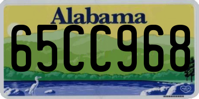 AL license plate 65CC968