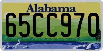 AL license plate 65CC970