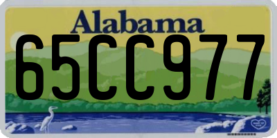 AL license plate 65CC977