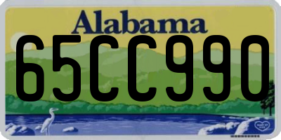 AL license plate 65CC990