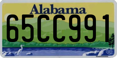 AL license plate 65CC991