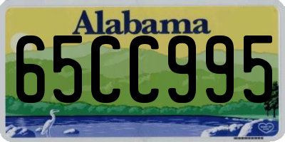 AL license plate 65CC995