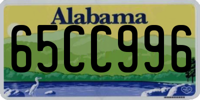 AL license plate 65CC996