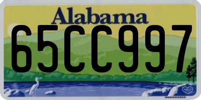 AL license plate 65CC997