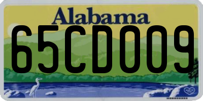 AL license plate 65CD009