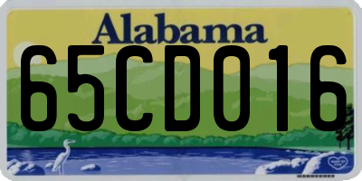 AL license plate 65CD016