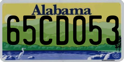 AL license plate 65CD053