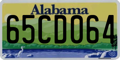 AL license plate 65CD064